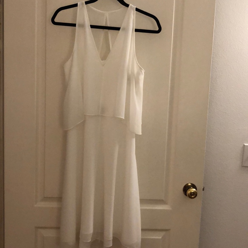 NWT Trouve white summer Midi dress Medium